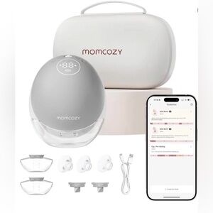 Momcozy Wearable Breast Pump Set - Gray